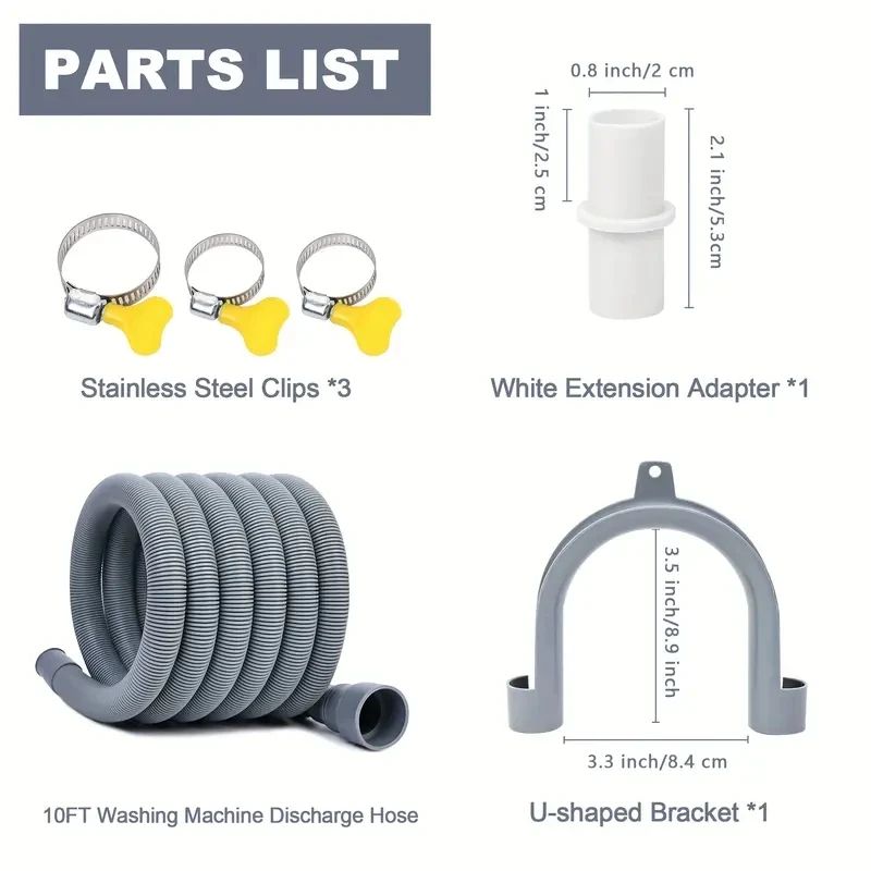 Flexible Washing Machine Drain Hose Extension 4