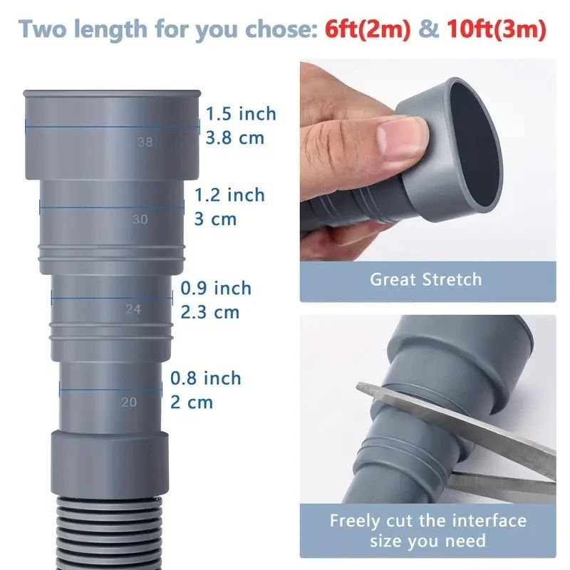 Flexible Washing Machine Drain Hose Extension 6