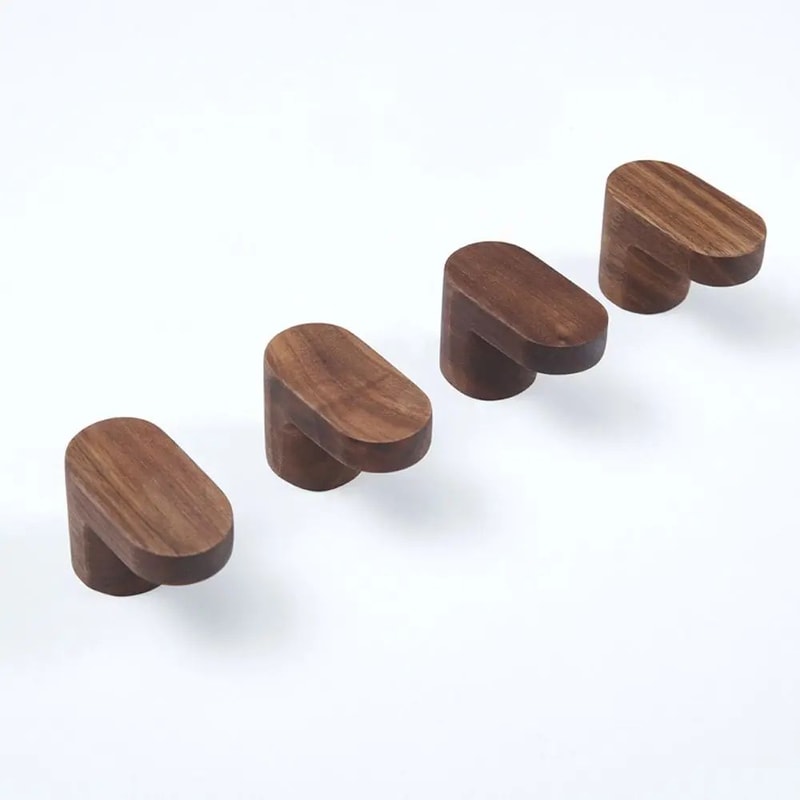 Wooden WallMounted Hook Organizer 1