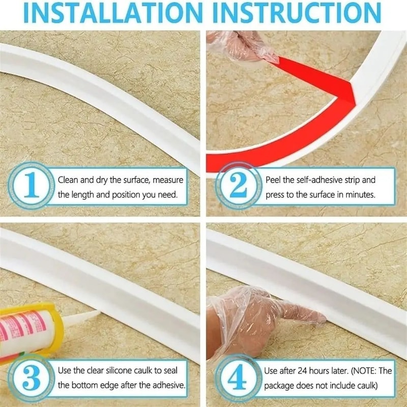 Collapsible SelfAdhesive Water Stopper Barrier 5