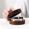 Round Wooden Ashtray With Lid 0