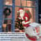 Peeking Santa Static Christmas Decoration 5