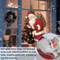 Peeking Santa Static Christmas Decoration 5
