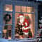 Peeking Santa Static Christmas Decoration 6