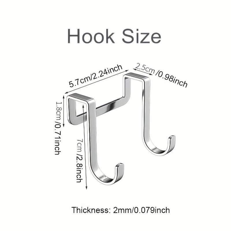 10Pack SShaped Metal Double Hooks 3