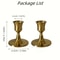 Gold Cone Candle Holders Set 2 PCS 3