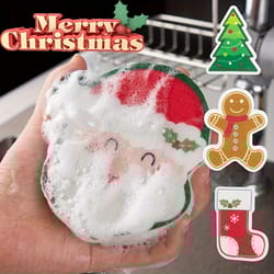 4-piece christmas kitchen sponge set