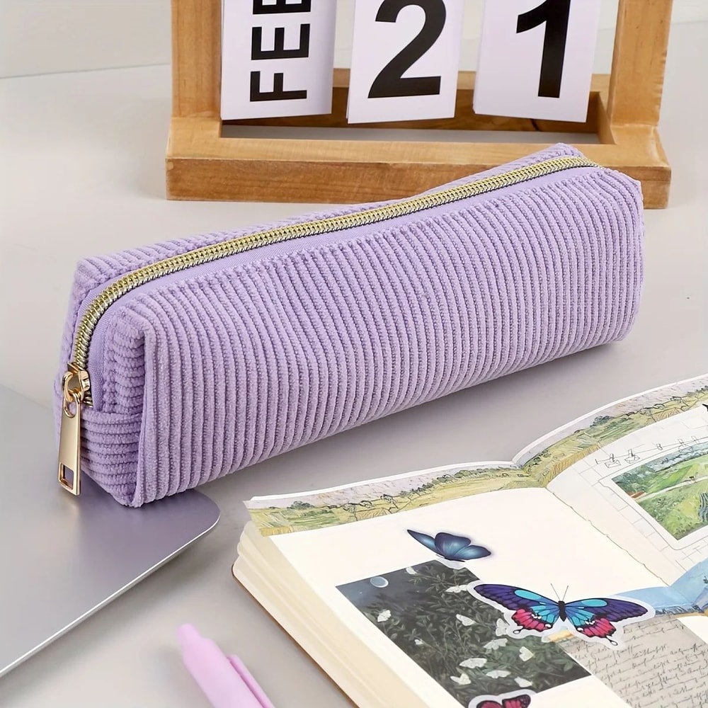 Large Corduroy Pencil Case 4