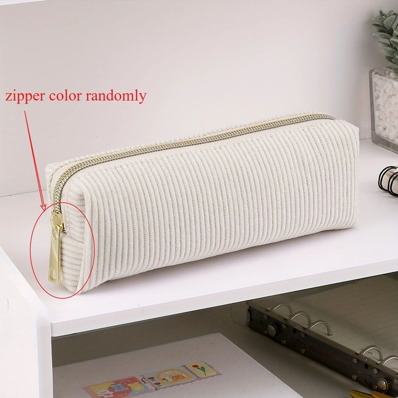 Large Corduroy Pencil Case 5