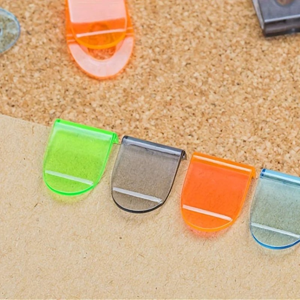 Colorful Plastic Tab Clips Set 4