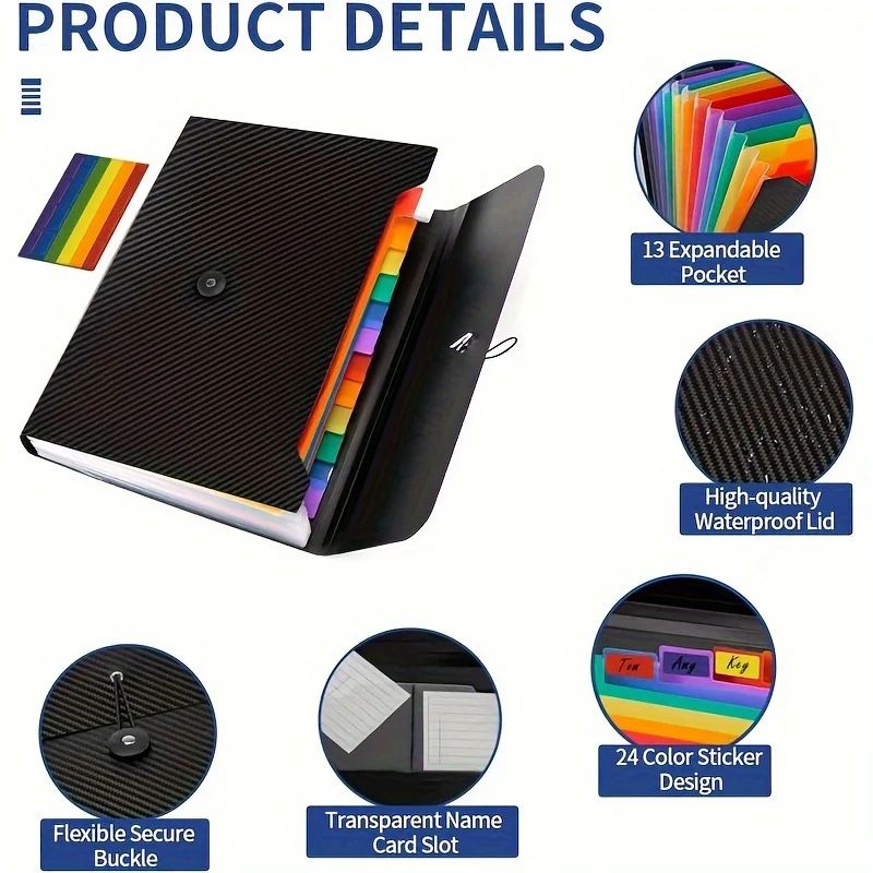 13 Pocket Accordion File Organizer 5