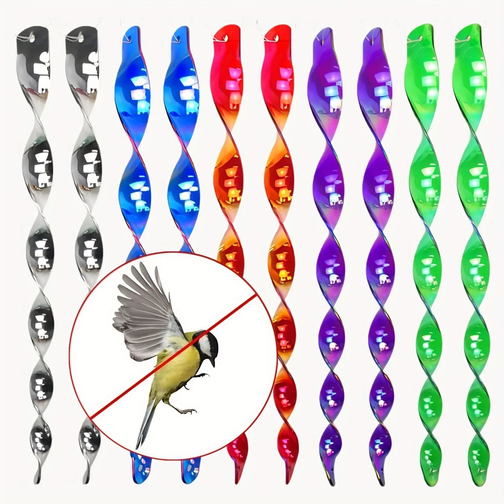 Reflective Bird Repellent Wind Spirals 0