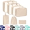 7 Piece Travel Packing Cubes Set 0