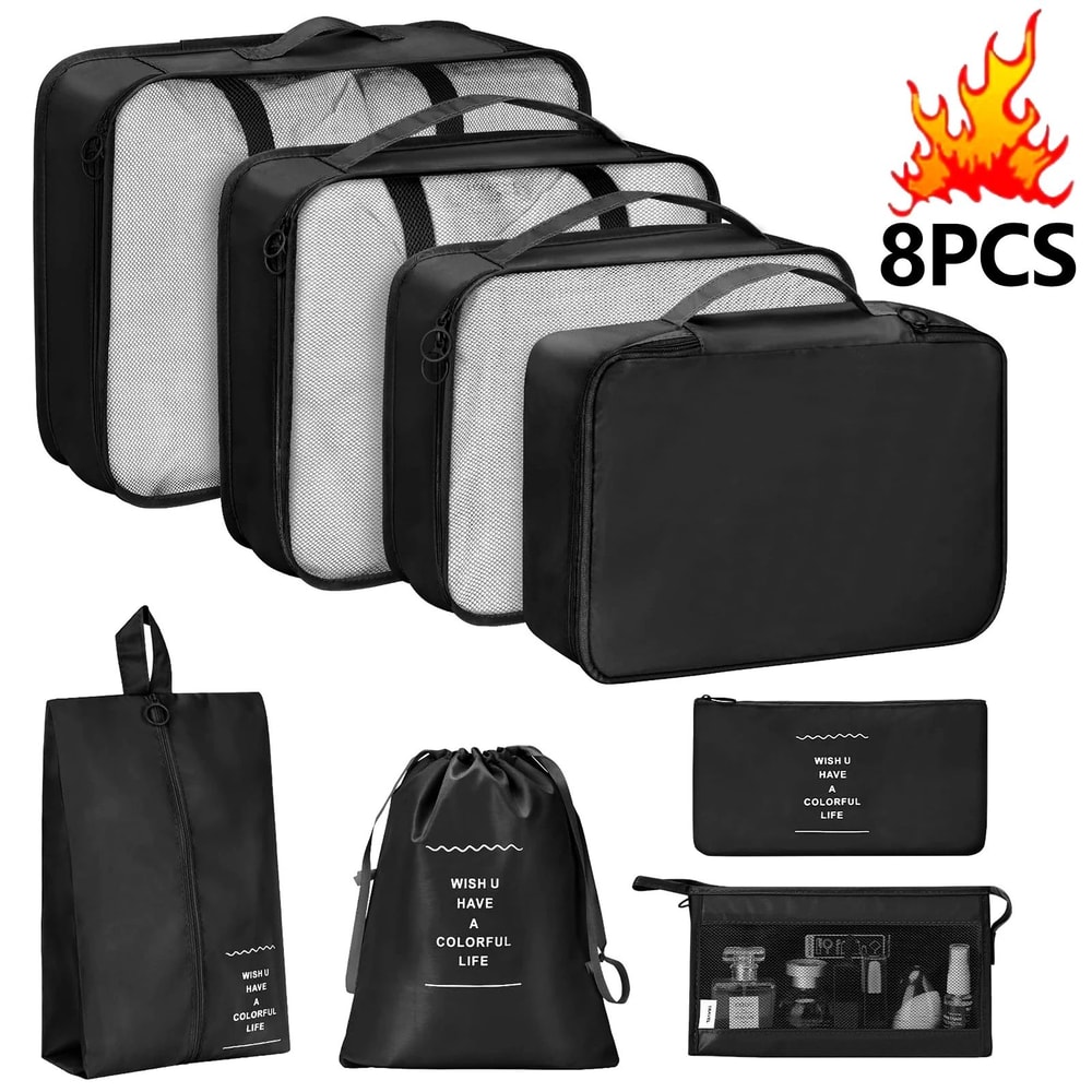 7 Piece Travel Packing Cubes Set 15