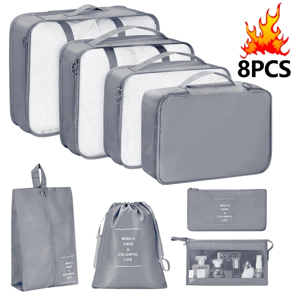 7 Piece Travel Packing Cubes Set 16