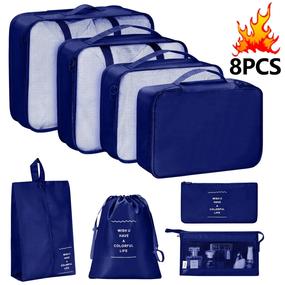 7 Piece Travel Packing Cubes Set 13