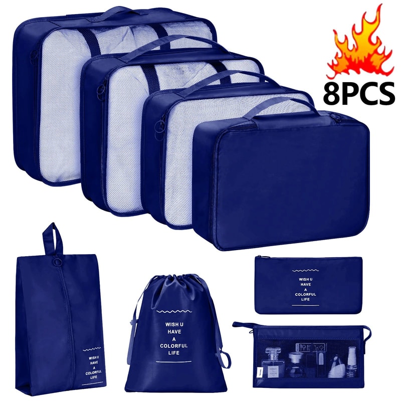 7 Piece Travel Packing Cubes Set 13
