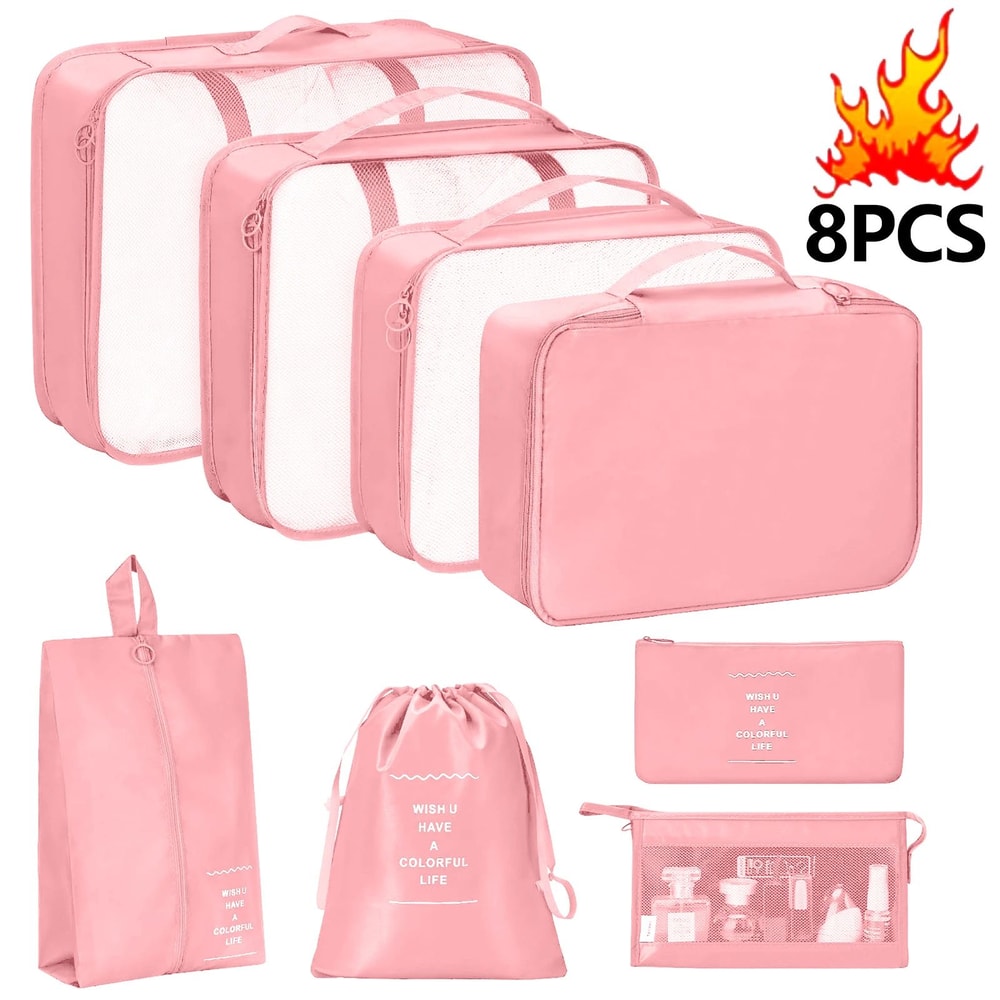 7 Piece Travel Packing Cubes Set 14