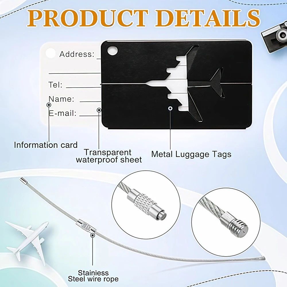 Aluminum Alloy Luggage Tag 2