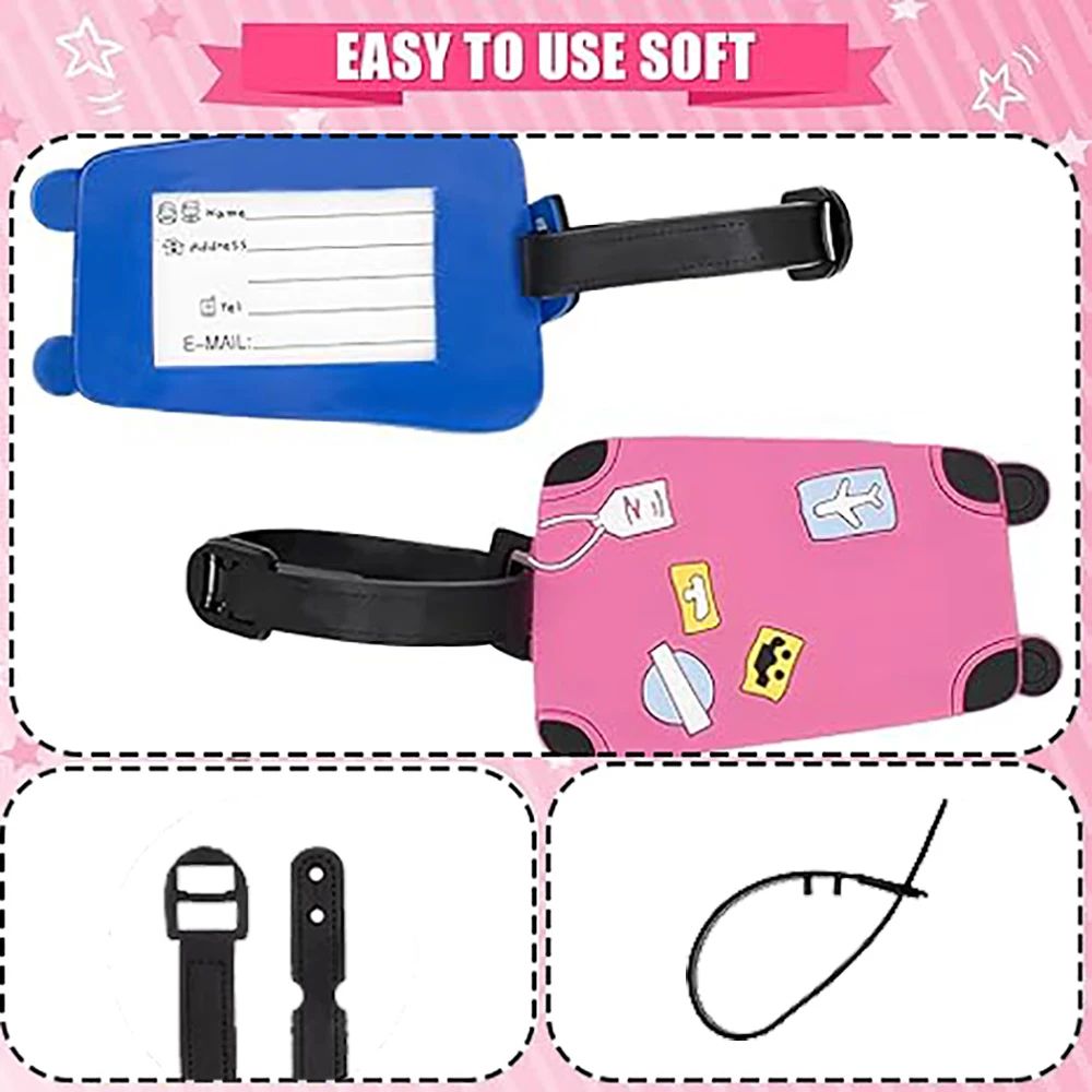 Silicone Luggage Tag With ID Label 1