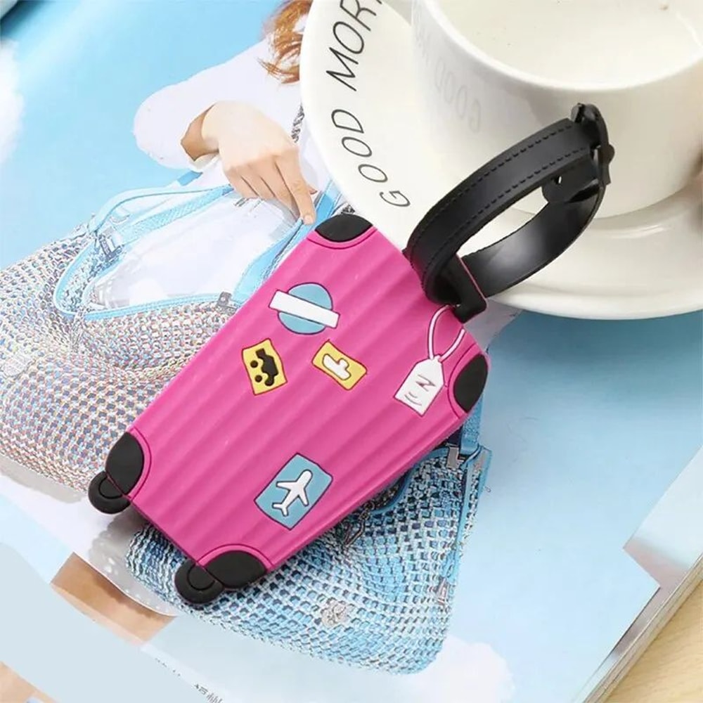 Silicone Luggage Tag With ID Label 7