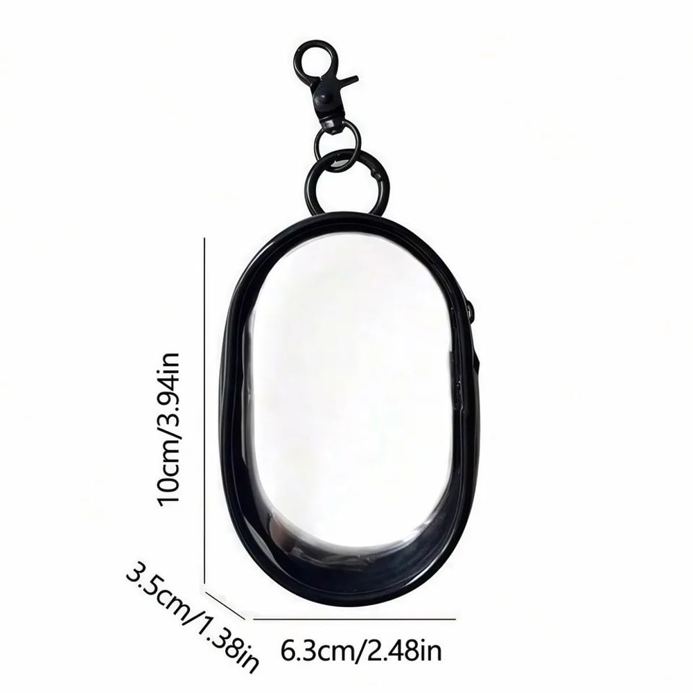 Mini Clear Zipper Storage Bag Keychain 3