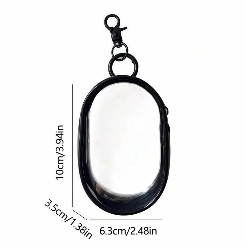 Mini Clear Zipper Storage Bag Keychain 3
