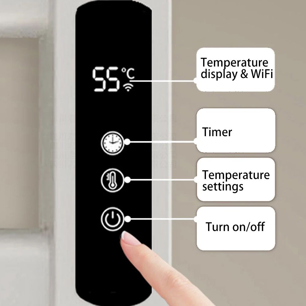 Digital Thermostat Timer For Towel Heater 1