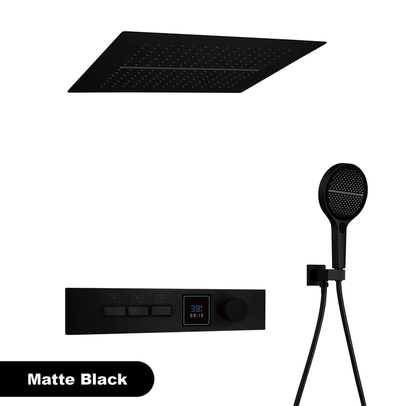 Luxury LED Rainfall Shower System 7