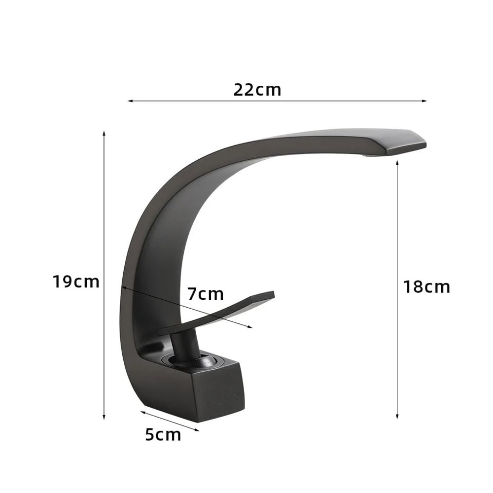 Modern Waterfall Basin Faucet 6