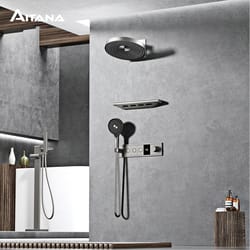 luxury led multi function shower system