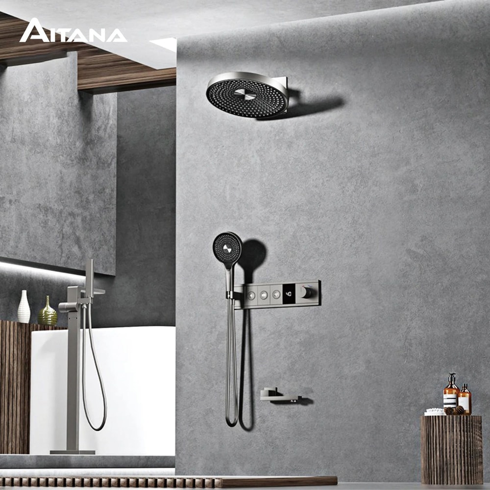 Luxury LED Multi Function Shower System 1