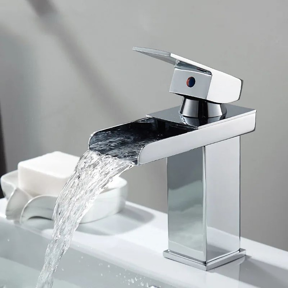 Stainless Steel Waterfall Basin Faucet 1