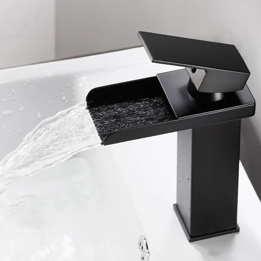Stainless Steel Waterfall Basin Faucet 2