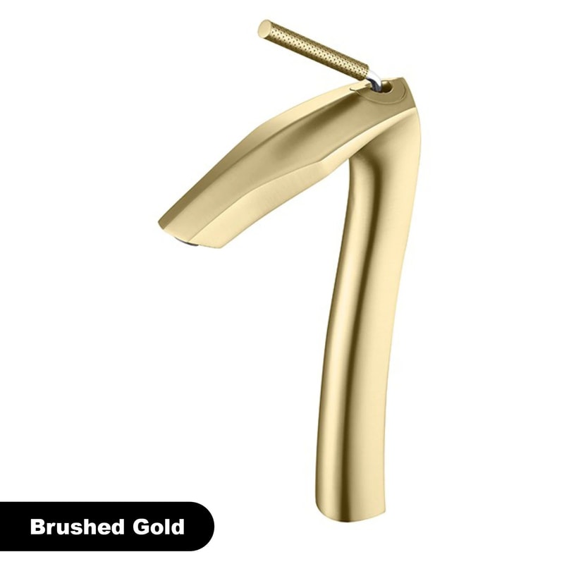Luxury Brushed Gold Basin Faucet 9