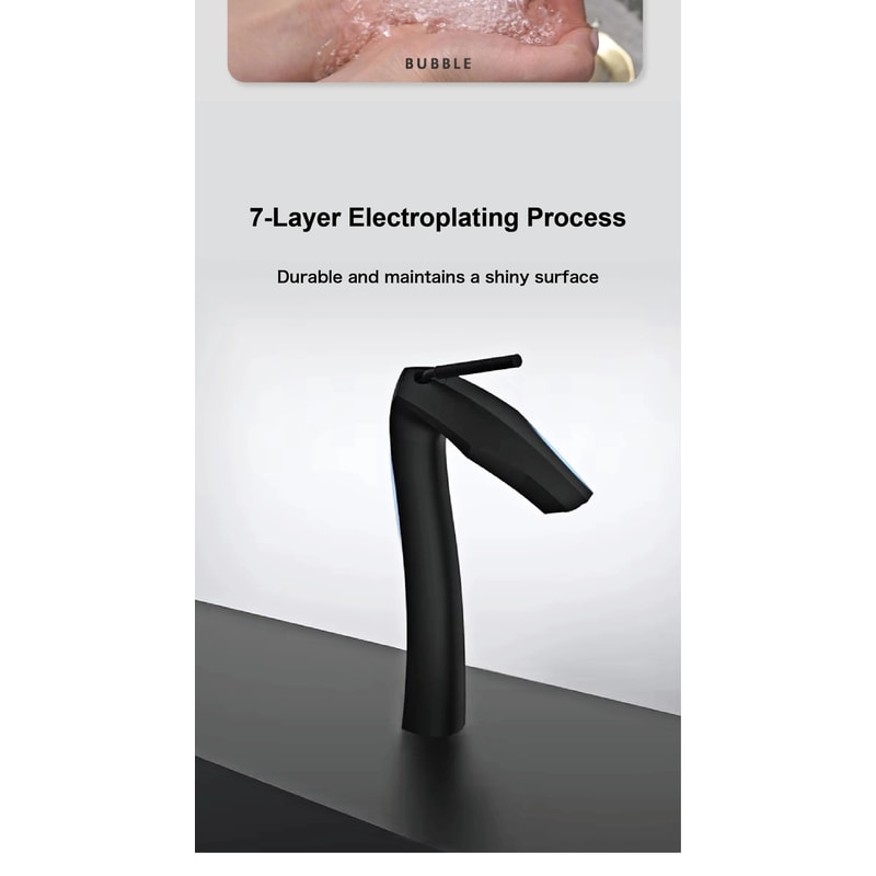 Luxury Brushed Gold Basin Faucet 12