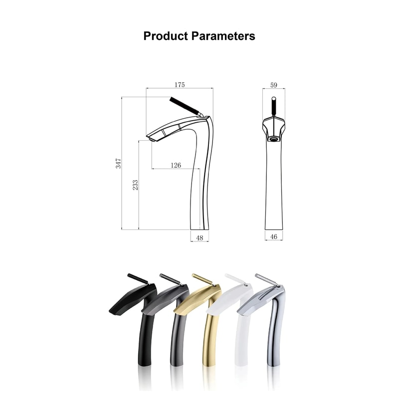 Luxury Brushed Gold Basin Faucet 13