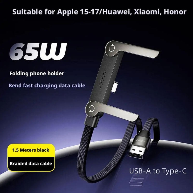 2 In 1 Fast Charging Cable With Phone Stand 1