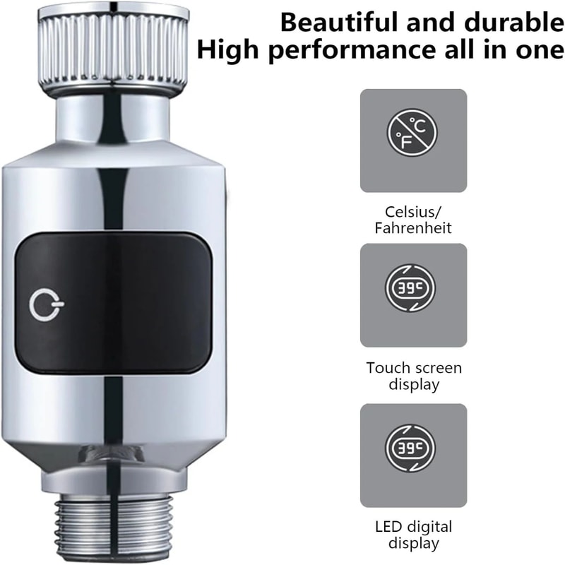 LED Digital Shower Water Temperature Display 5