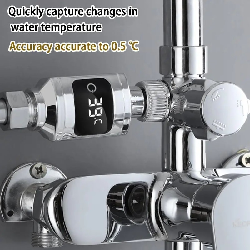 LED Digital Shower Water Temperature Display 7