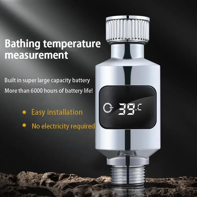 LED Digital Shower Water Temperature Display 8