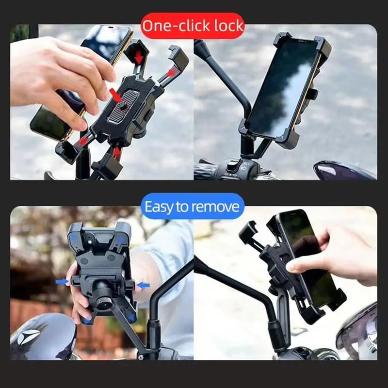 360 Degree Motorcycle Bike Phone Holder 3