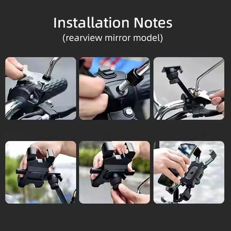 360 Degree Motorcycle Bike Phone Holder 4