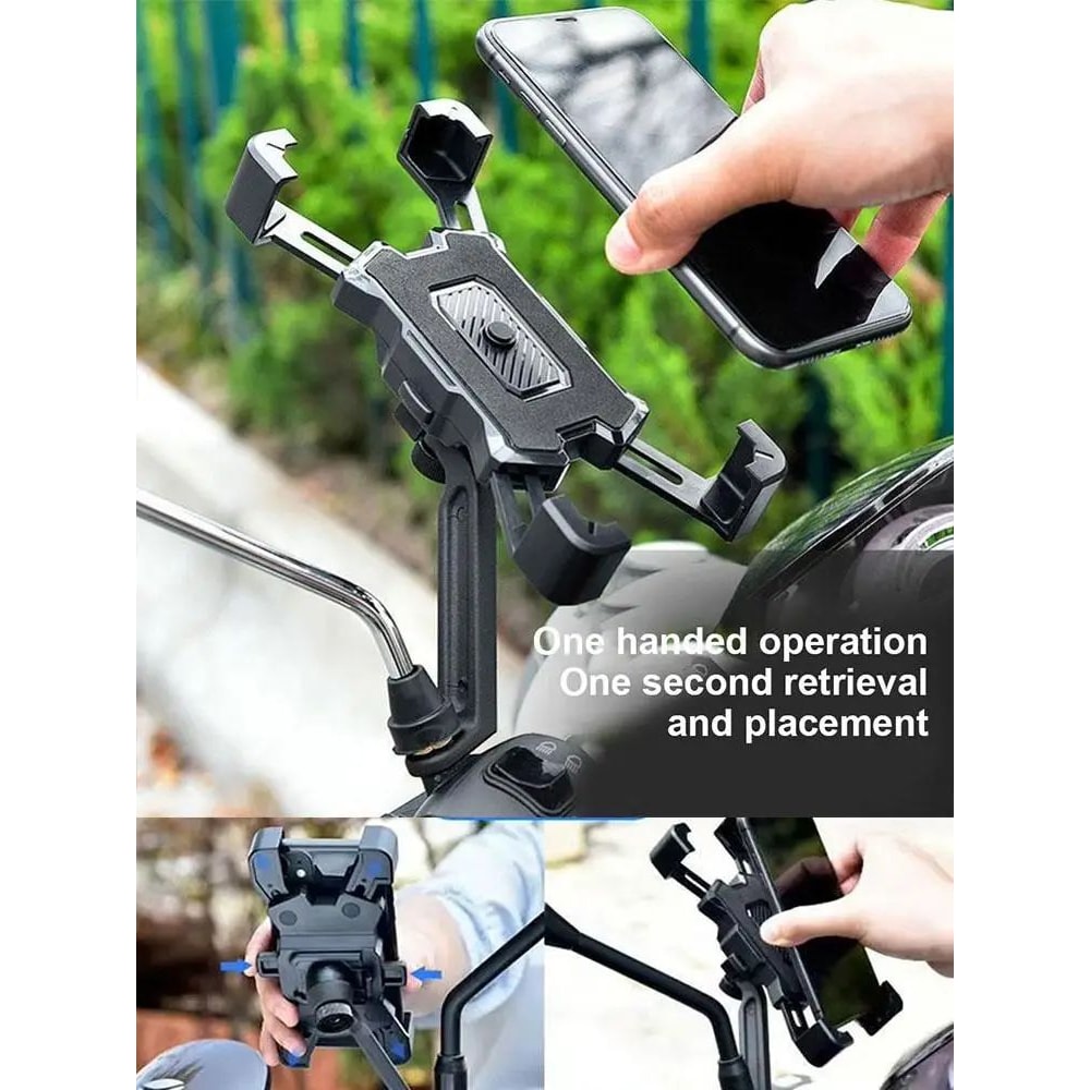 360 Degree Motorcycle Bike Phone Holder 9