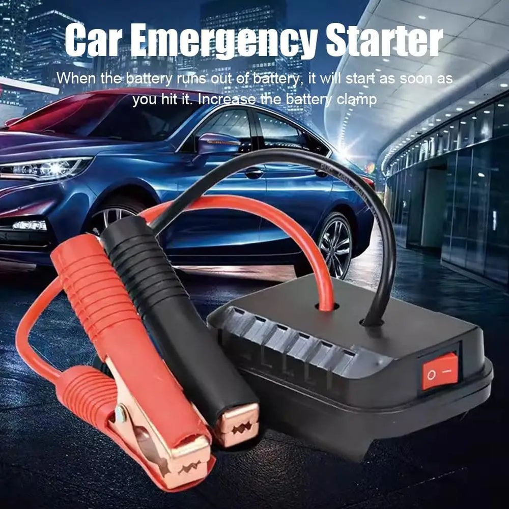Car Emergency Starter Battery Converter Clips 0