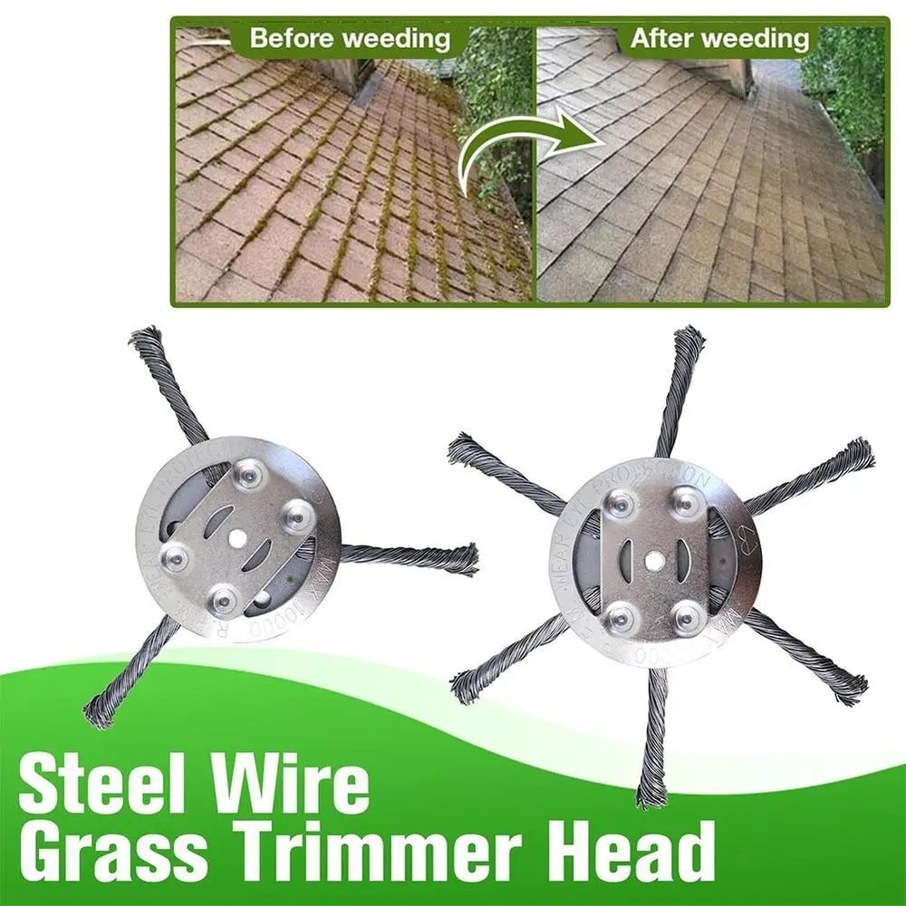 Steel Wire Wheel Weed Brush Trimmer Head 2