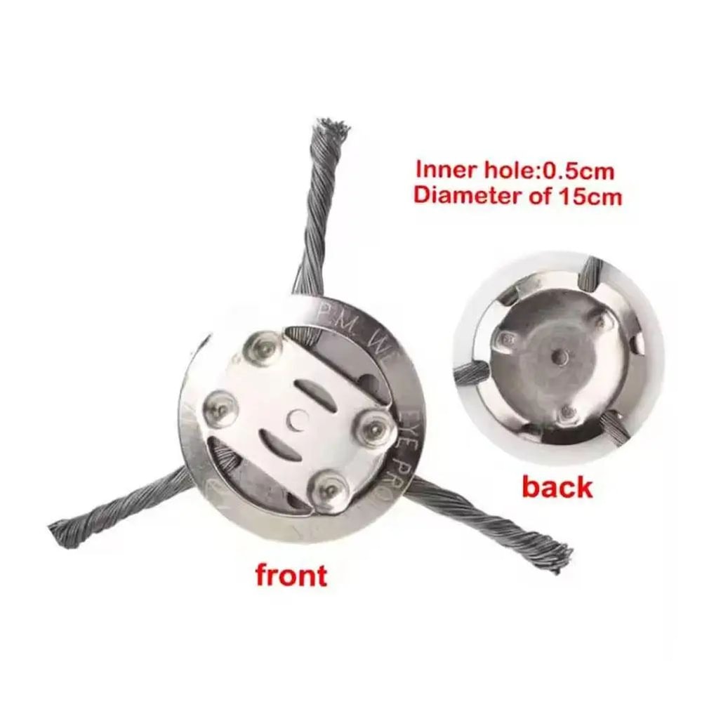 Steel Wire Wheel Weed Brush Trimmer Head 6