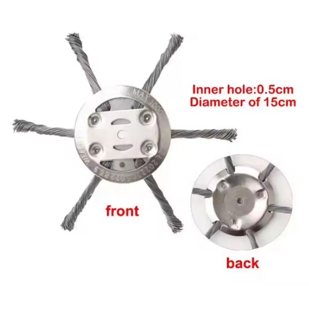 Steel Wire Wheel Weed Brush Trimmer Head 7