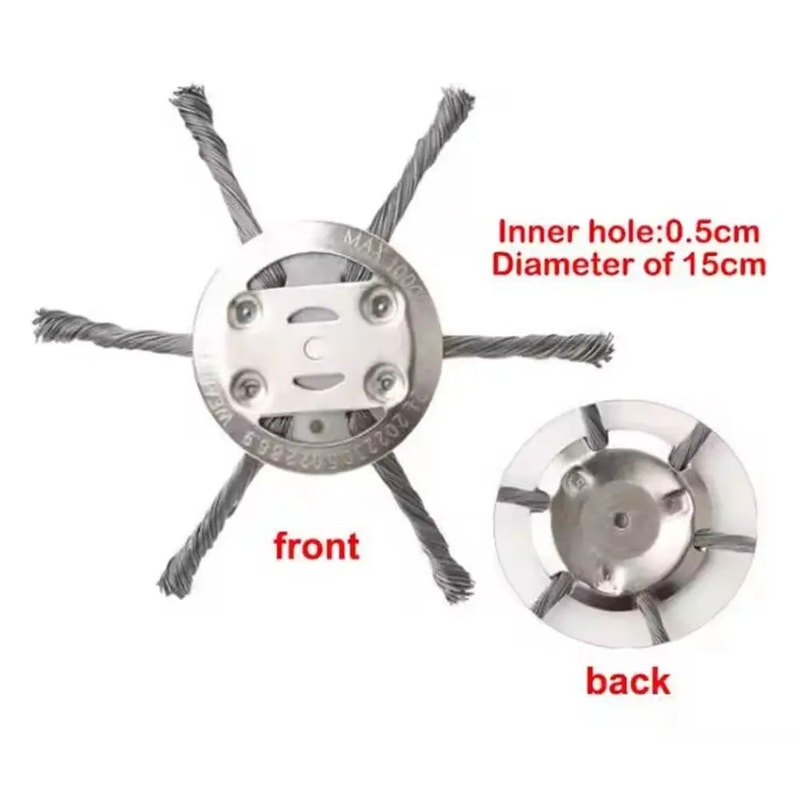 Steel Wire Wheel Weed Brush Trimmer Head 7