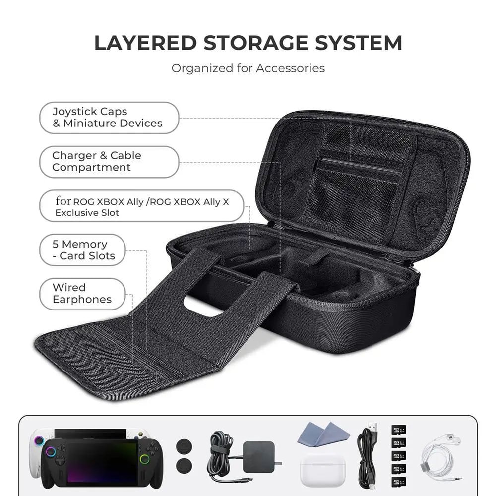 ROG Ally X Waterproof Shockproof Storage Case 10